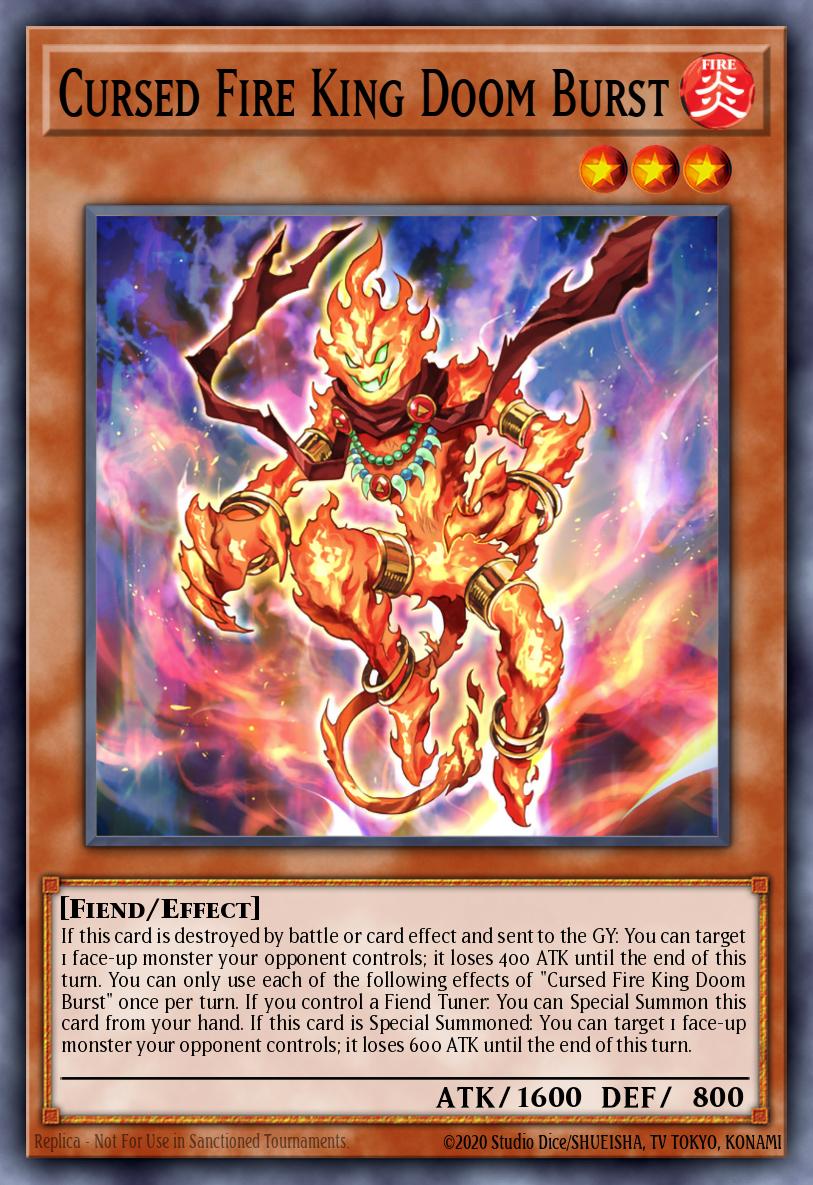Cursed Fire King Doom Burst - MP25-EN436 - Common