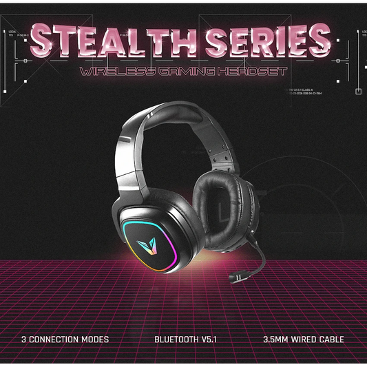 VX Gaming Stealth Series Wireless Gaming Headset - RGB - Image 2