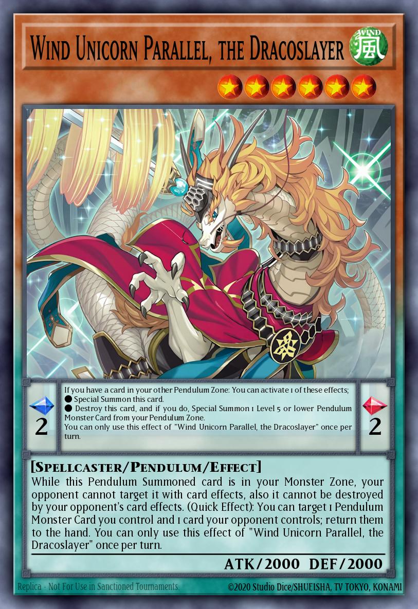 Wind Unicorn Parallel, the Dracoslayer - MAMO-EN125 - Secret Rare