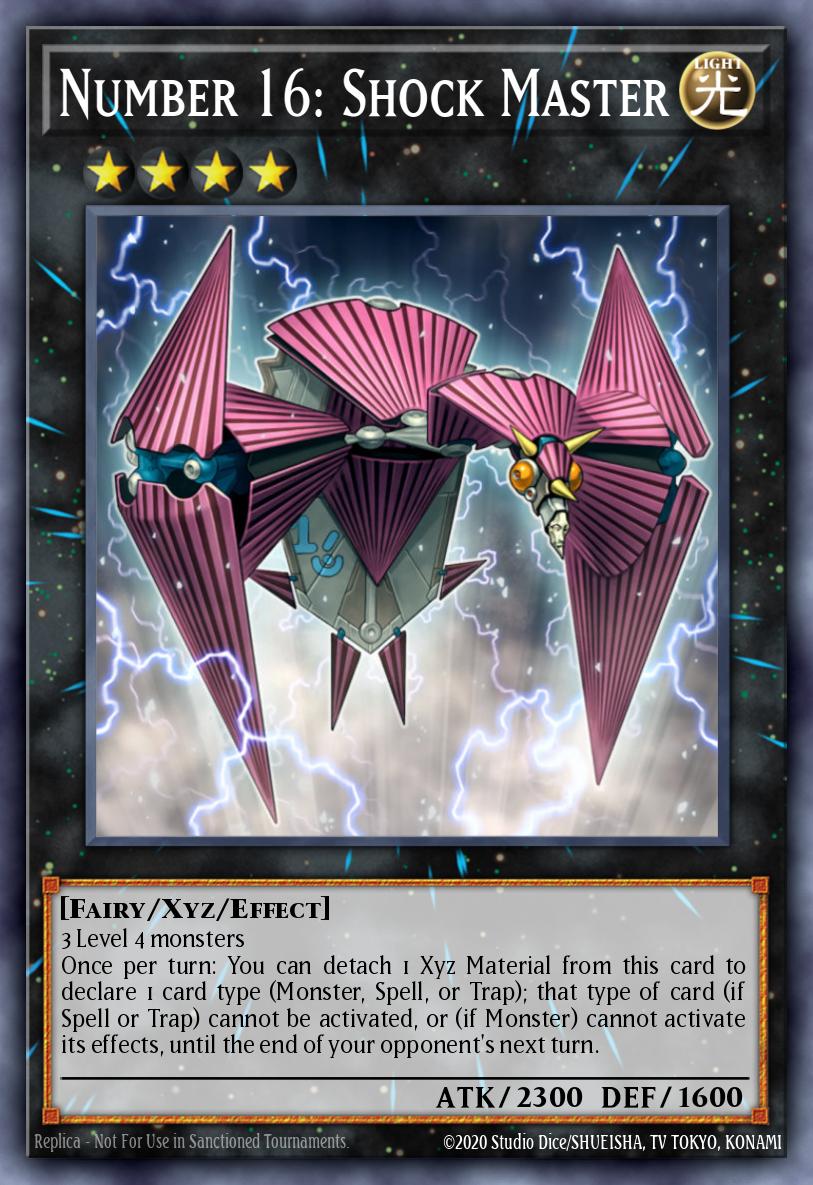Number 16: Shock Master - RA04-EN166 - Platinum Secret Rare
