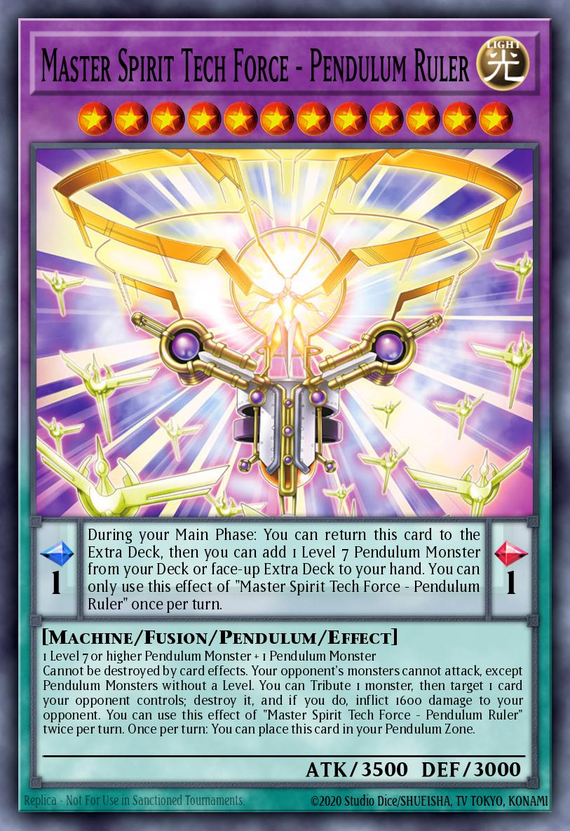 Master Spirit Tech Force - Pendulum Ruler - MAMO-EN027 - Secret Rare