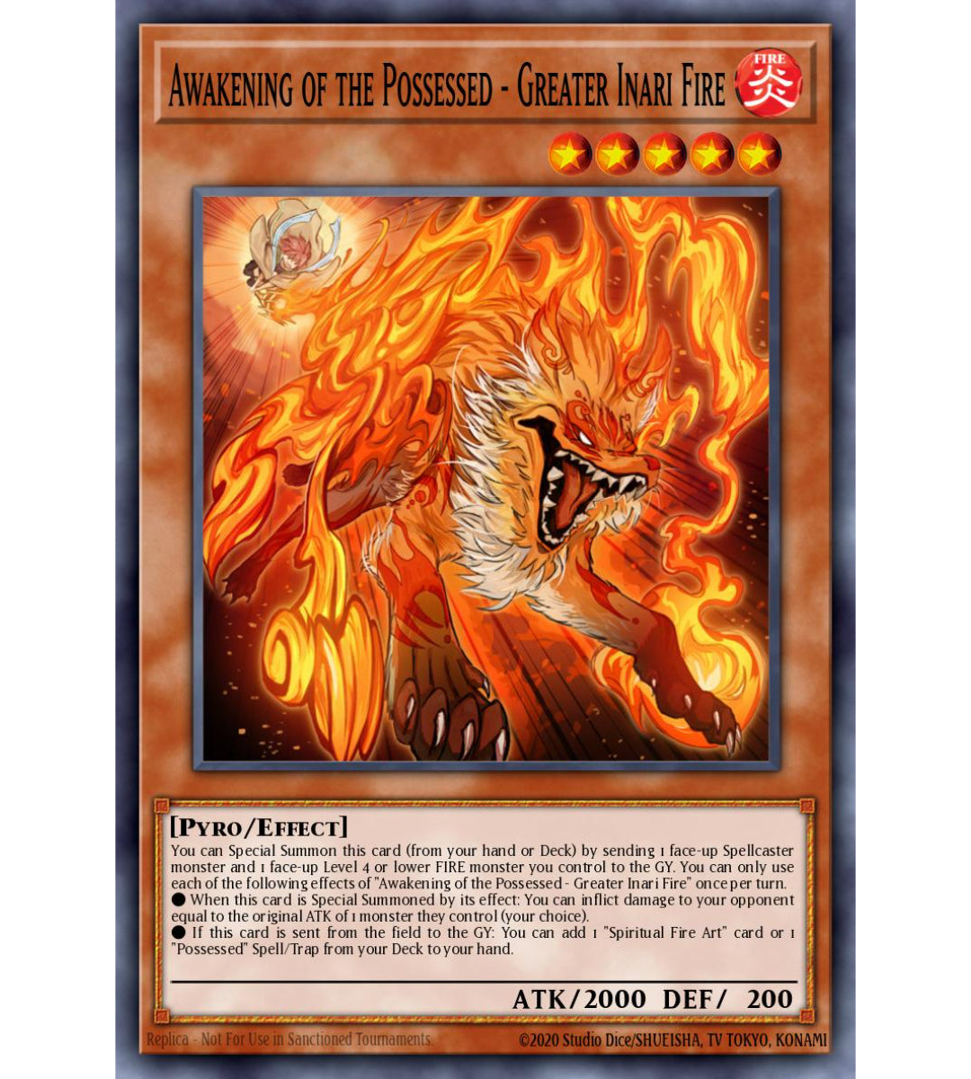 Awakening of the Possessed - Greater Inari Fire - Ultra Rare - CH02-EN018
