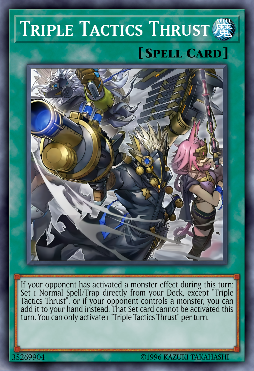 Triple Tactics Thrust - Secret Rare - CH01-EN030