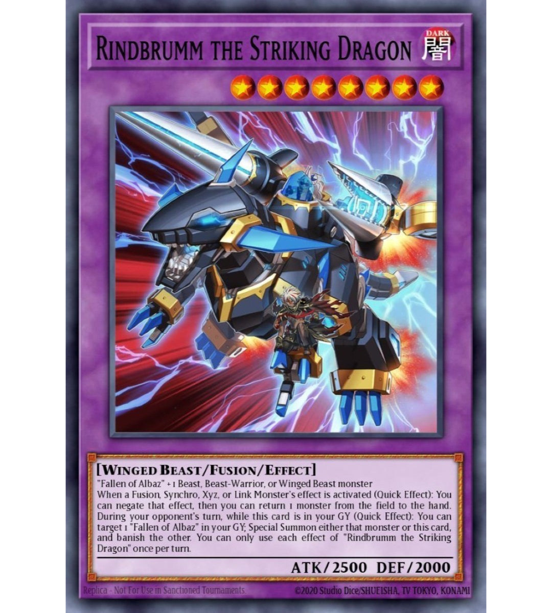 Rindbrumm the Striking Dragon Super Rare RA02-EN025