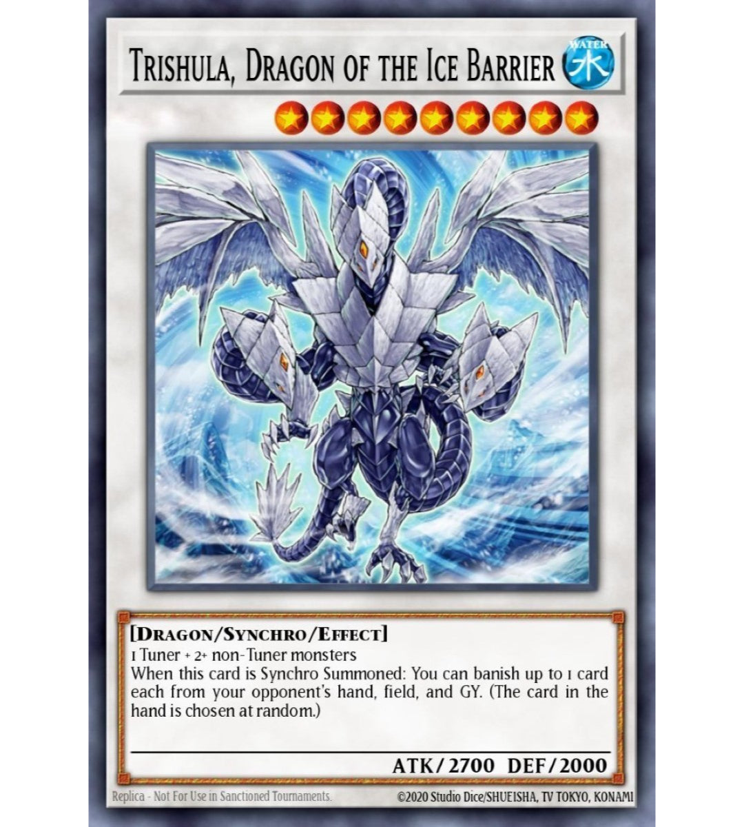 Trishula, Dragon of the Ice Barrier - Super Rare - RA02-EN026