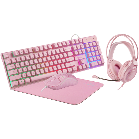 VX Gaming Freya Pink 4 -in-1 Rainbow Combo