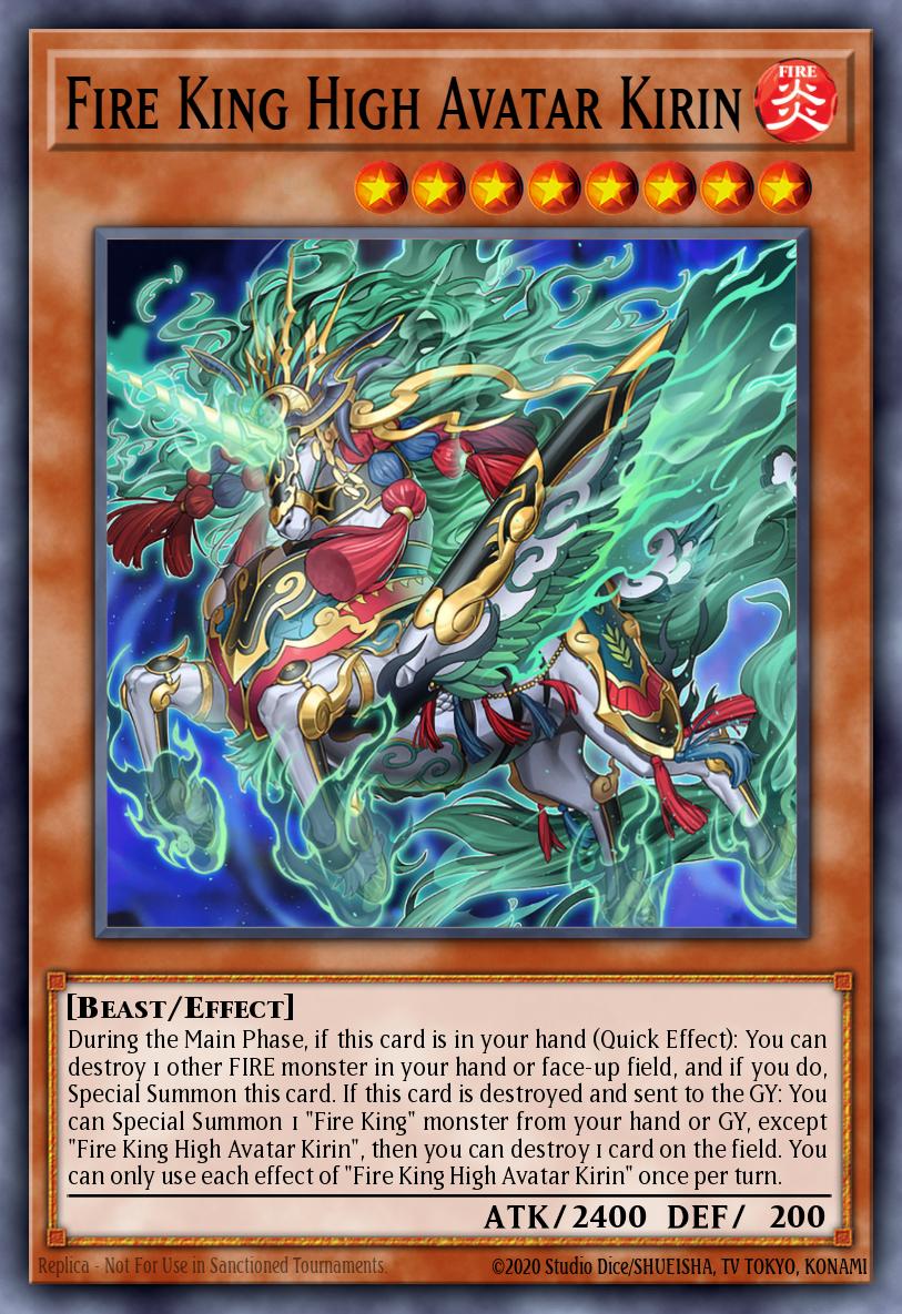 Fire King High Avatar Kirin - RA05-EN032 - PLatinum Secret Rare