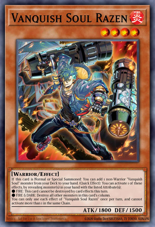 Vanquish Soul Razen - RA05-EN134 - PLatinum Secret Rare