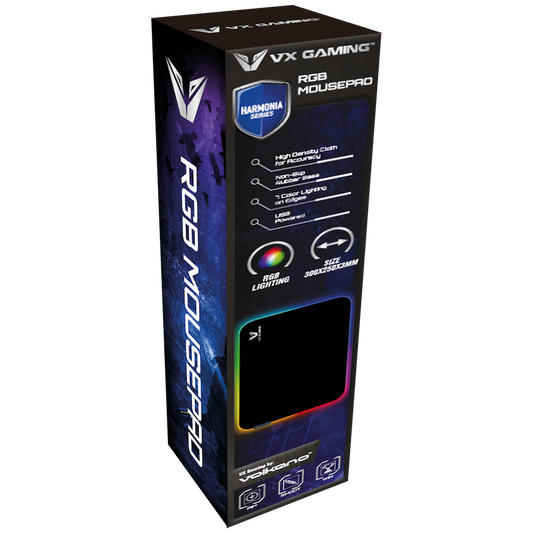 VX Gaming Harmonia RGB Mouse Pad 300x250x3mm - Image 2