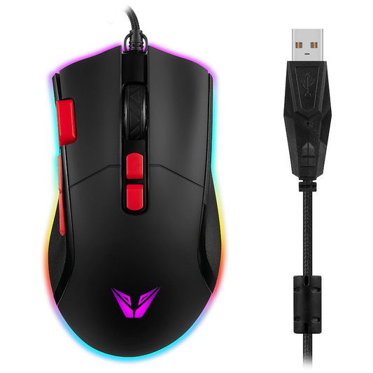 VX Gaming Morpheus Series Wired RGB Mouse with Braided Cable - Image 2