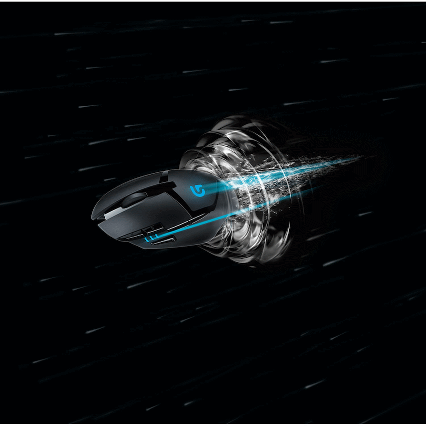 Logitech G402 Hyperion Fury Wired Gaming Mouse - Black - Image 2