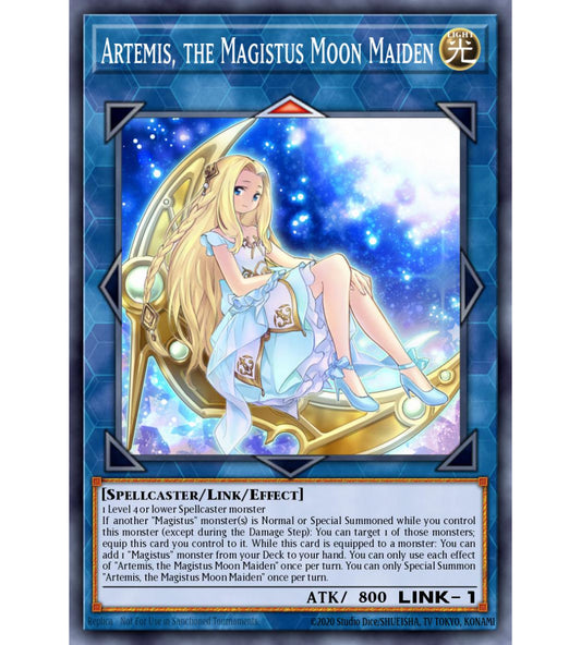 Artemis, the Magistus Moon Maiden Super Rare RA01-EN049