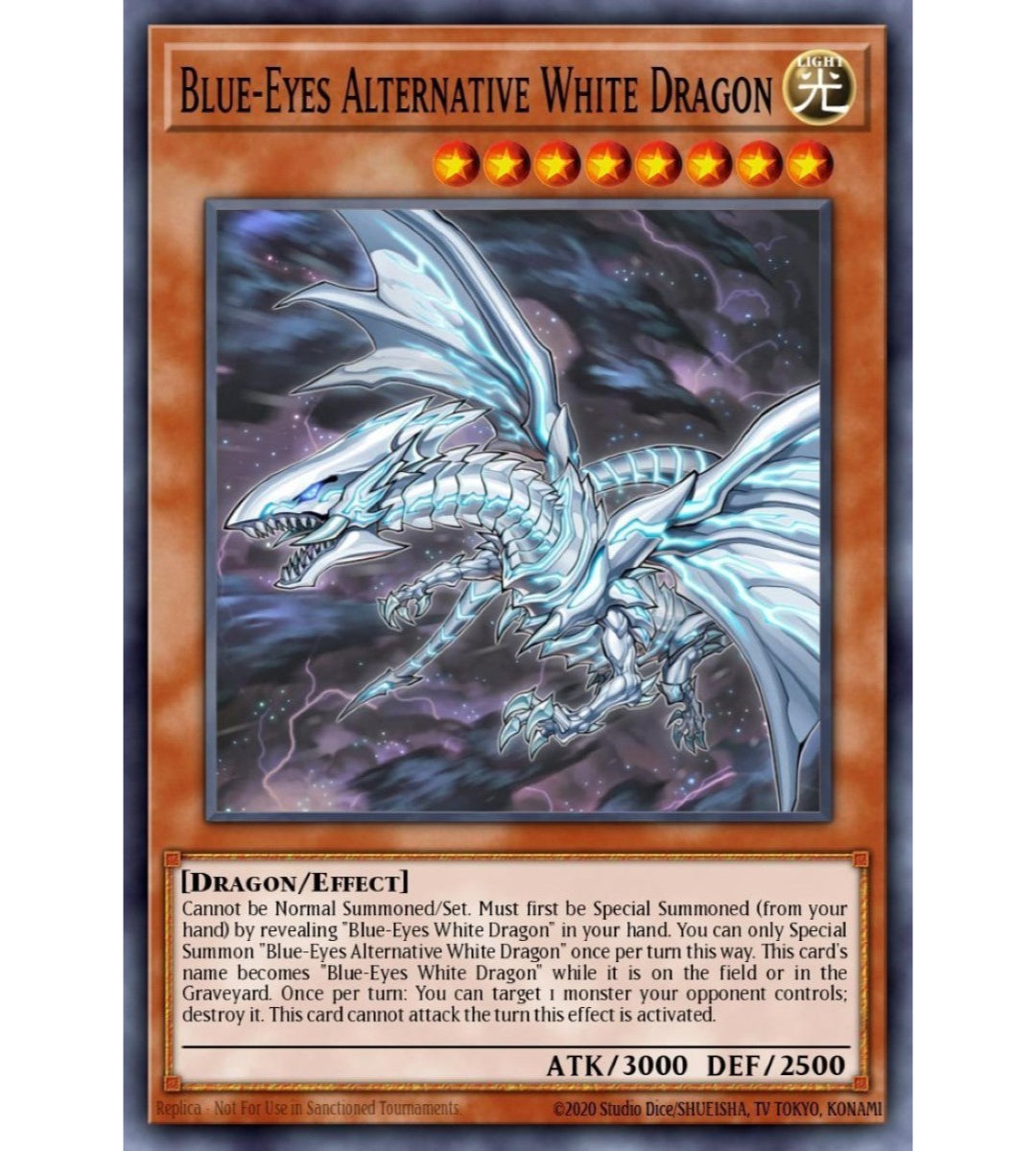 Blue-Eyes Alternative White Dragon Ultra Rare RA02-EN010