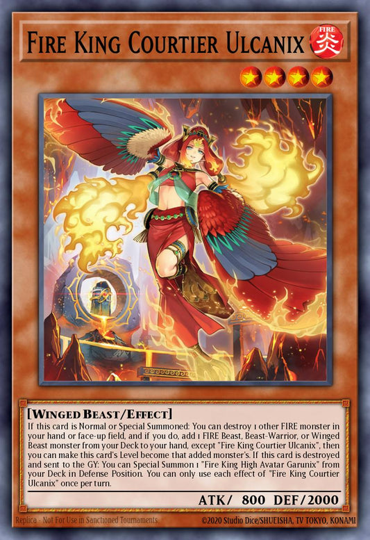 Fire King Courtier Ulcanix - MP25-EN262 - Ultra Rare