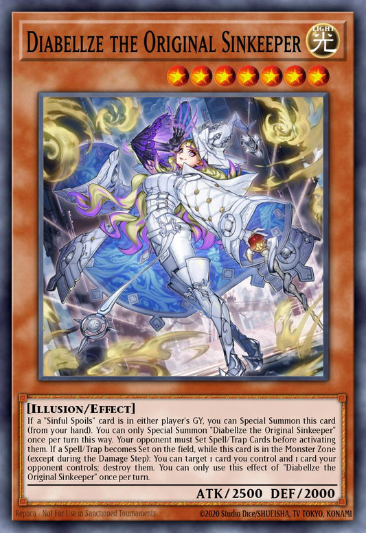 Diabellze the Original Sinkeeper - MP25-EN063 - Prismatic Secret Rare