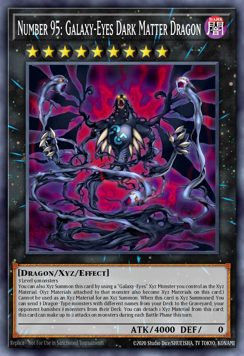 Number 95: Galaxy-Eyes Dark Matter Dragon - MP25-EN300 - Ultra Rare