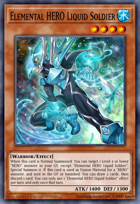 Elemental HERO Liquid Soldier - MAMO-EN047 - Ultra Rare