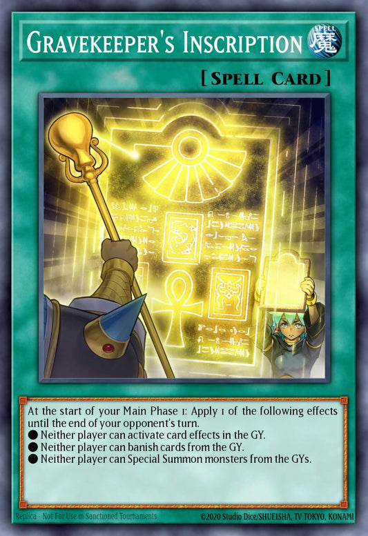 Gravekeeper's Inscription - BLGG-EN121 - Ultra Rare