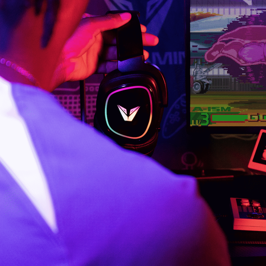 VX Gaming Stealth Series Wireless Gaming Headset - RGB - Image 5