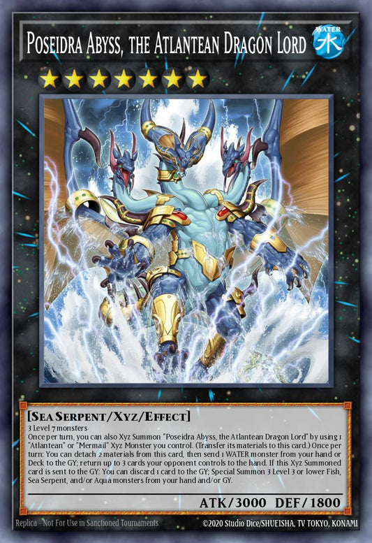 Poseidra Abyss, the Atlantean Dragon Lord - MP25-EN108 - Prismatic Secret Rare