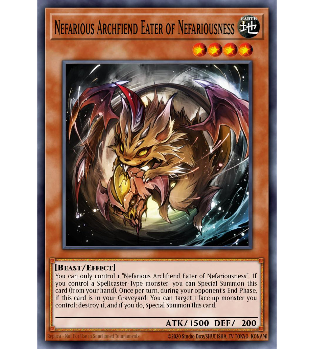 Nefarious Archfiend Eater of Nefariousness - Ultra Rare - CH02-EN016