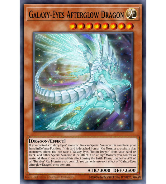 Galaxy-Eyes Afterglow Dragon Secret Rare RA01-EN017