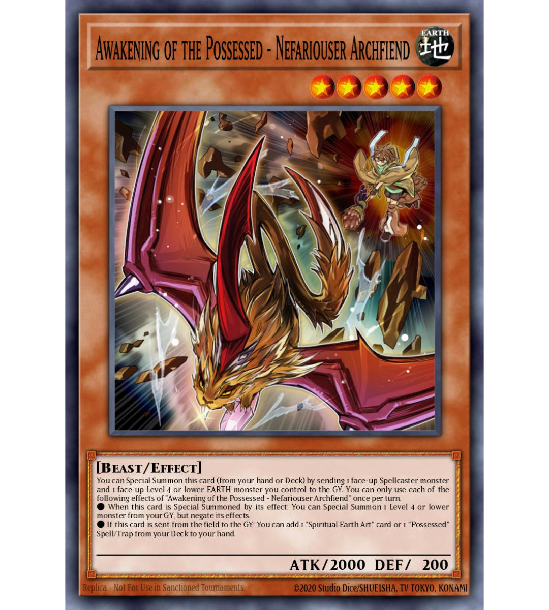Awakening of the Possessed - Nefariouser Archfiend - Ultra Rare - CH02-EN020