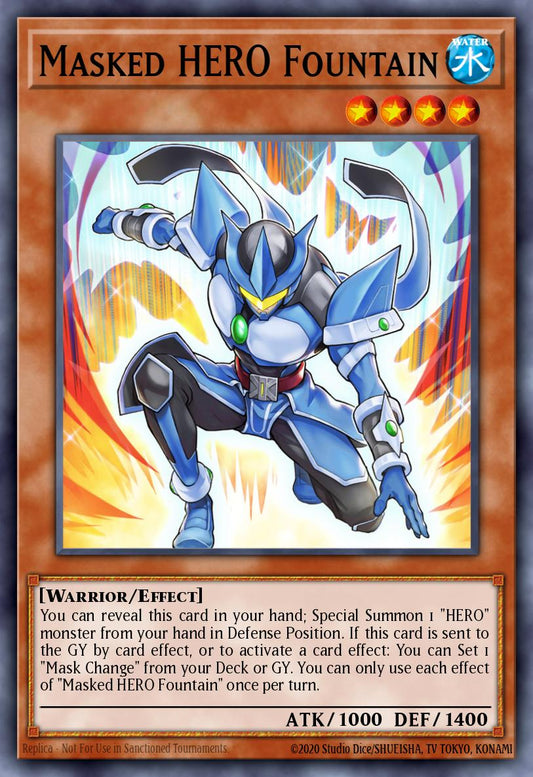 Masked HERO Fountain - BLGG-EN029 - Secret Rare