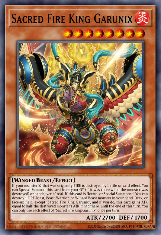 Sacred Fire King Garunix - RA05-EN031 - Starlight Rare
