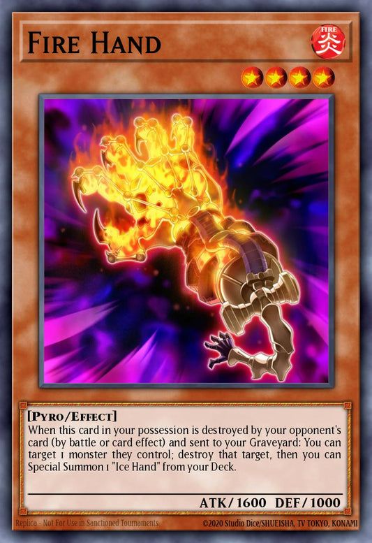 Fire Hand - RA04-EN224 - Platinum Secret Rare
