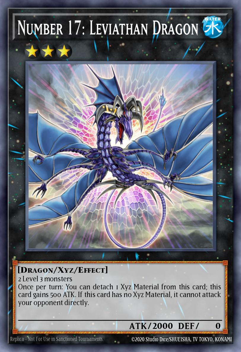 Number 17: Leviathan Dragon - RA04-EN154 - Platinum Secret Rare