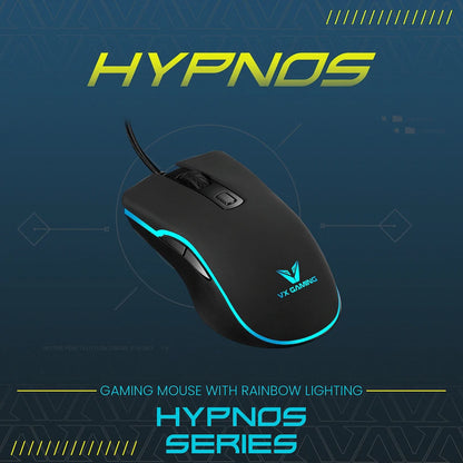 VX Gaming Hypnos Series Gaming Mouse with Rainbow Lighting - Image 6