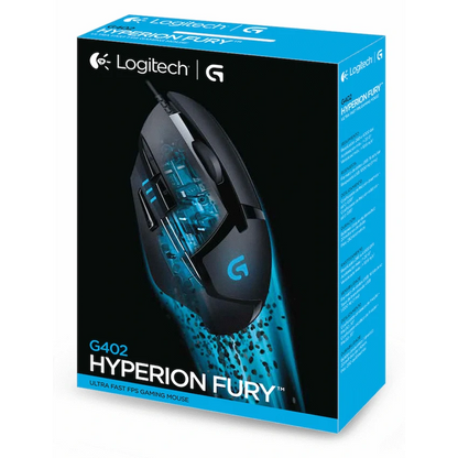Logitech G402 Hyperion Fury Wired Gaming Mouse - Black - Image 6