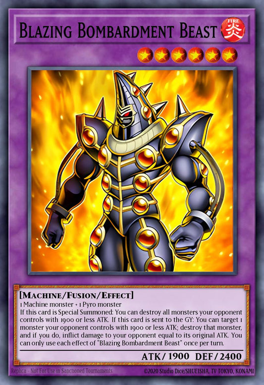 Blazing Bombardment Beast - MP25-EN406 - Common