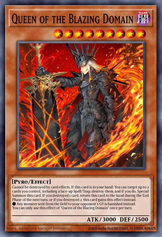 Queen of the Blazing Domain - MP25-EN147 - Prismatic Secret Rare