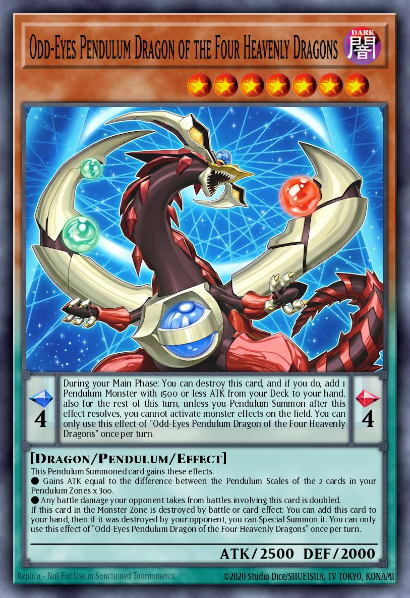 Odd-Eyes Pendulum Dragon of the Four Heavenly Dragons - MAMO-EN013 - Ultra Rare