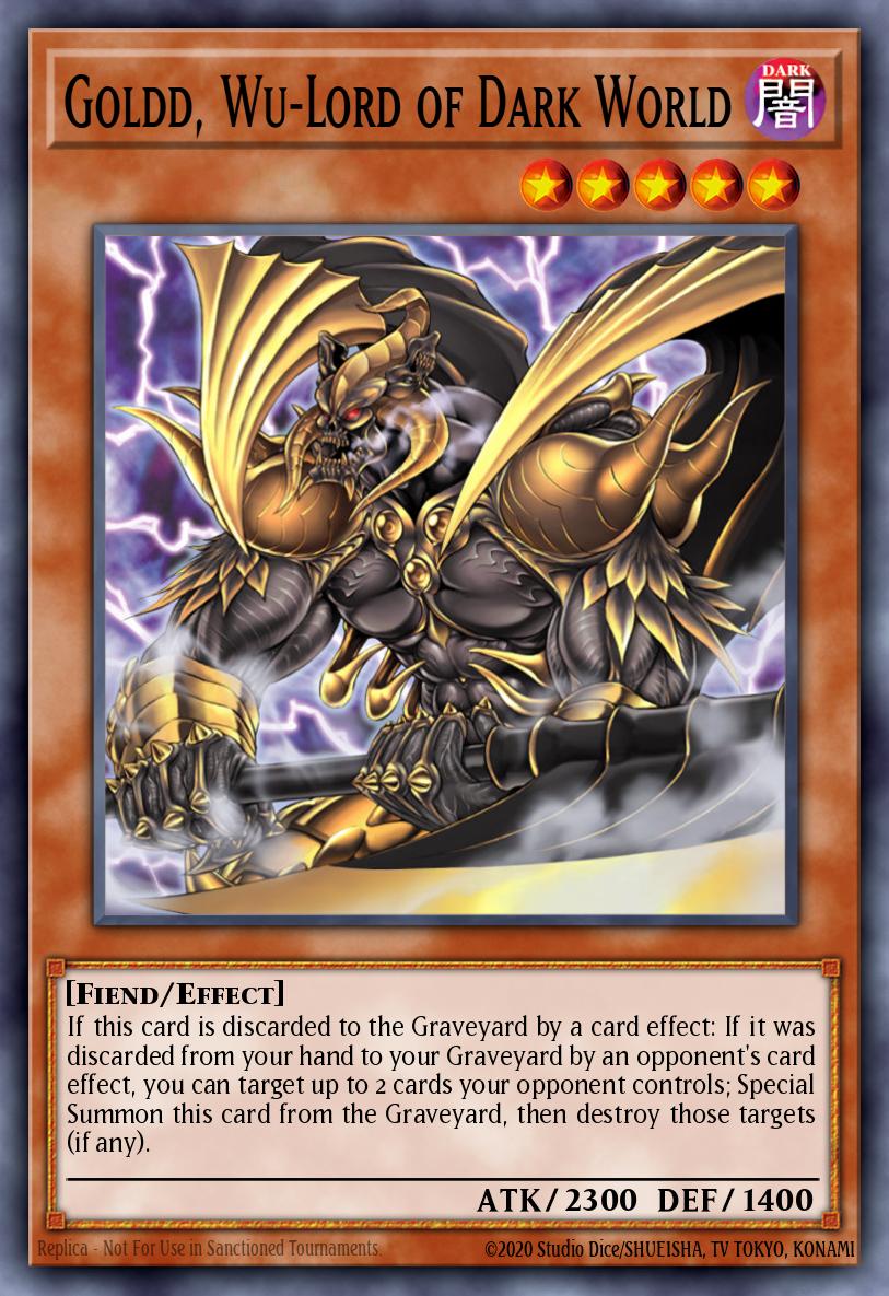 Goldd, Wu-Lord of Dark World - RA03-EN159 - Platinum Secret Rare