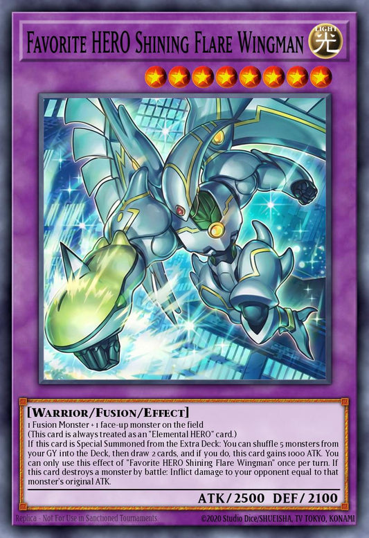 Favorite HERO Shining Flare Wingman - MAMO-EN004 - Ultra Rare