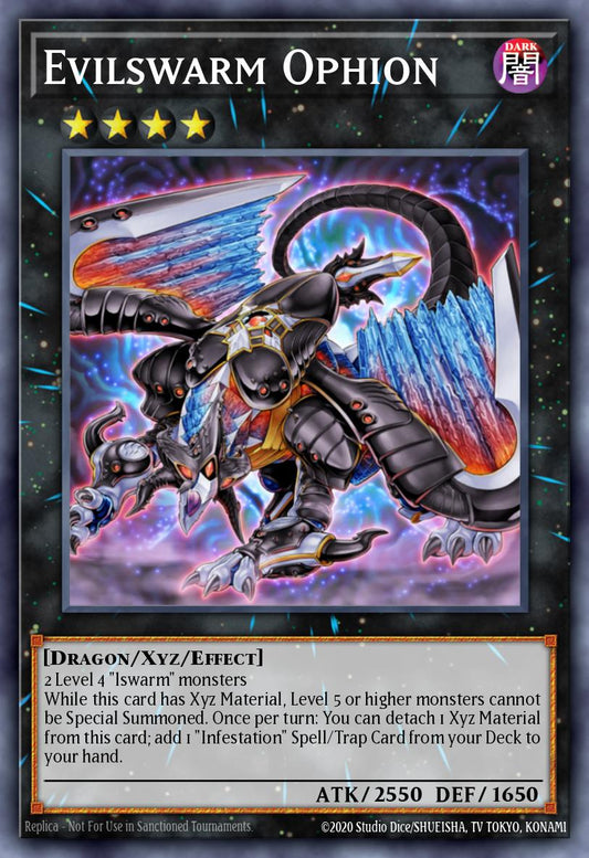 Evilswarm Ophion - RA04-EN179 - Platinum Secret Rare