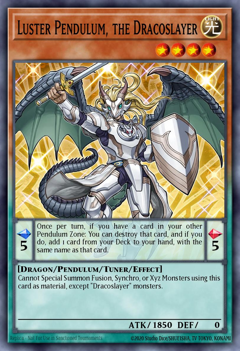 Luster Pendulum, the Dracoslayer - RA04-EN252 - Platinum Secret Rare