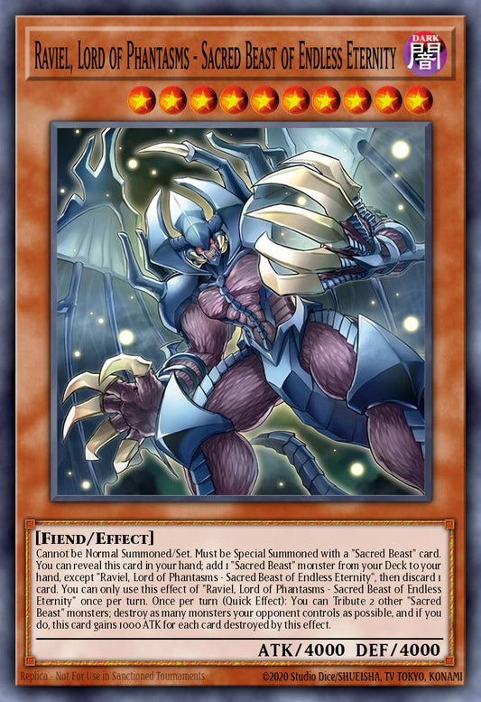 Raviel, Lord of Phantasms - Sacred Beast of Endless Eternity - CORI-EN007 - Super Rare