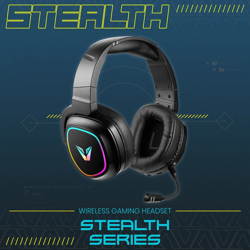 VX Gaming Stealth Series Wireless Gaming Headset - RGB - Image 9