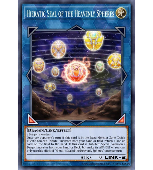 Hieratic Seal of the Heavenly Spheres Secret Rare RA02-EN039