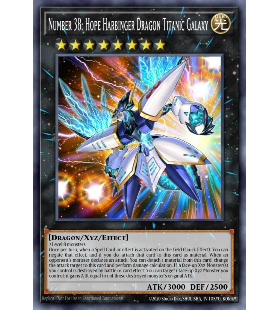 Number 38: Hope Harbinger Dragon Titanic Galaxy Ultra Rare RA02-EN036