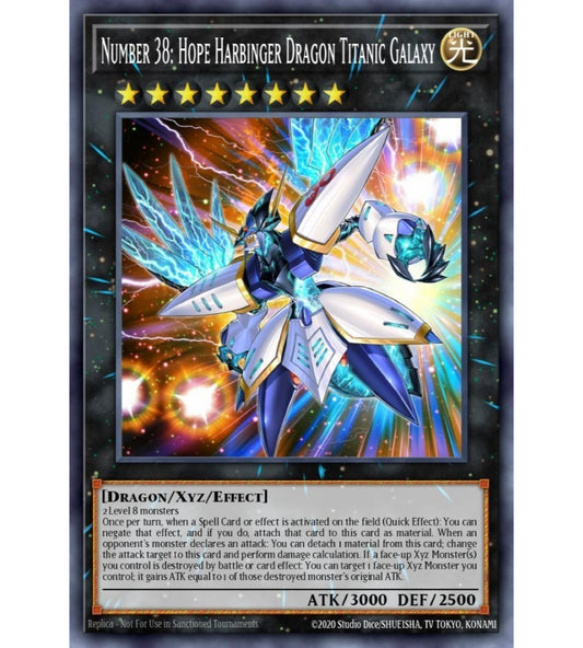 Number 38: Hope Harbinger Dragon Titanic Galaxy Ultra Rare RA02-EN036