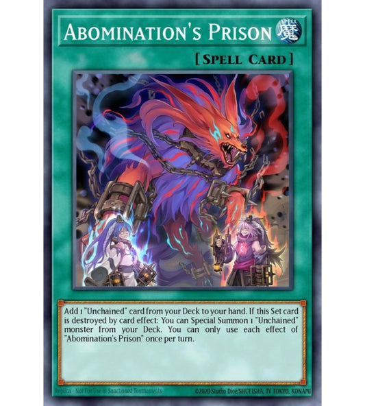 Abomination's Prison Secret Rare RA02-EN064