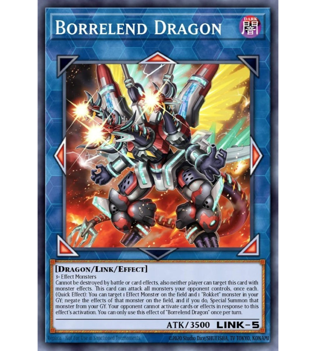 Borrelend Dragon Super Rare RA02-EN043