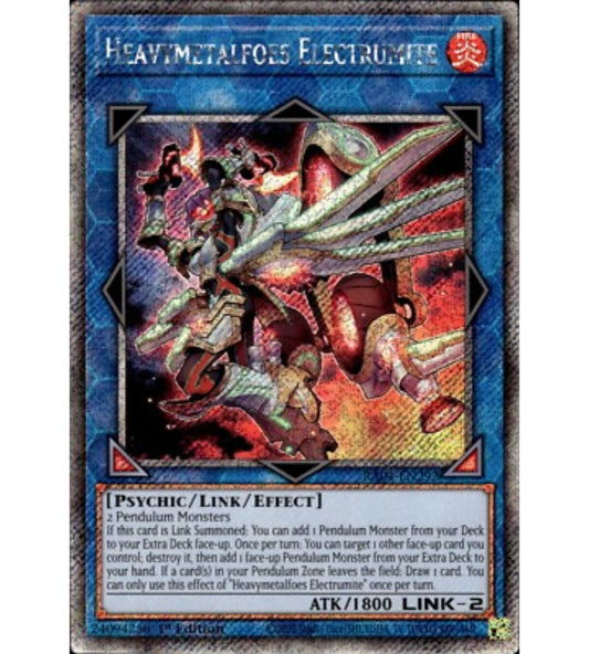 Heavymetalfoes Electrumite Platinum Secret Rare RA04-EN292