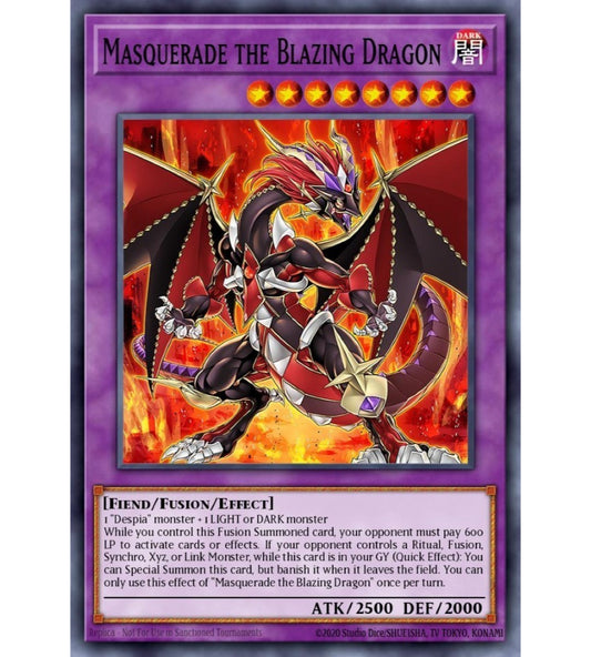 Masquerade the Blazing Dragon Ultra Rare RA02-EN022
