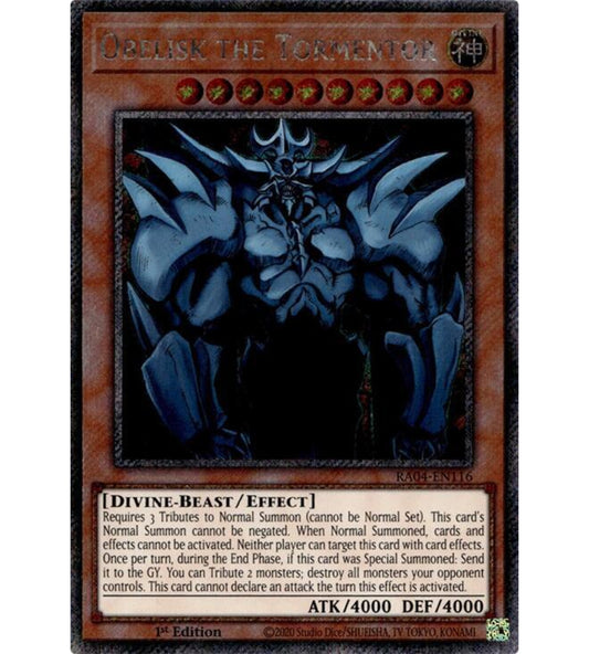 Obelisk the Tormentor Platinum Secret Rare RA03-EN230